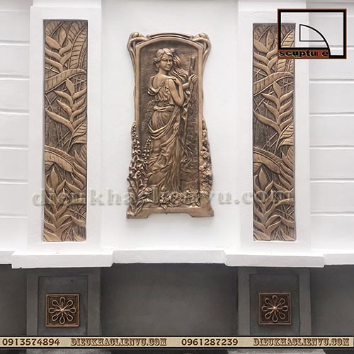 Ứng dụng trang trí nội, ngoại thất của phù điêu cô gái